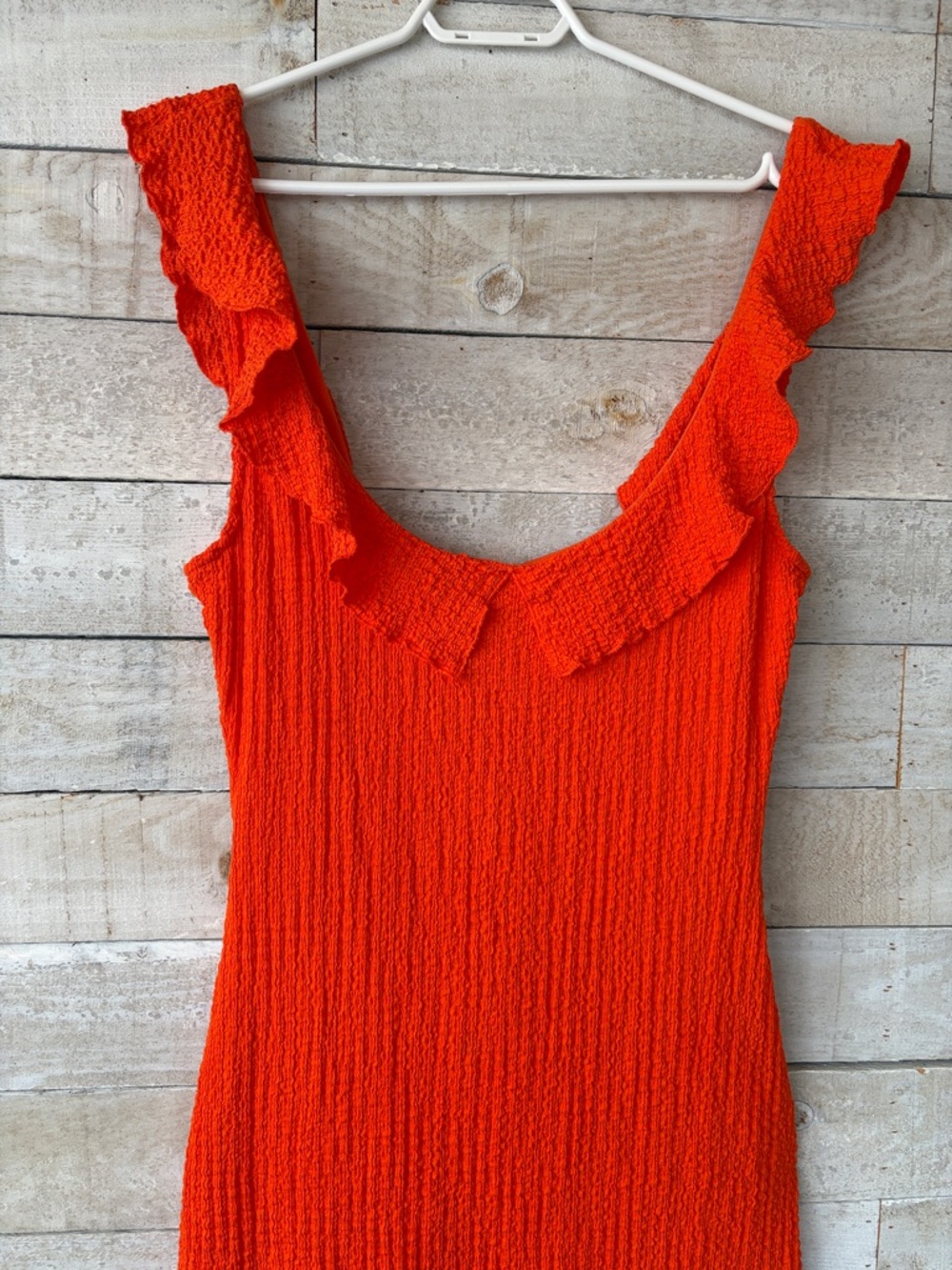 Free People FP Beach tangerine orange maxi dress - Picture 6 of 11